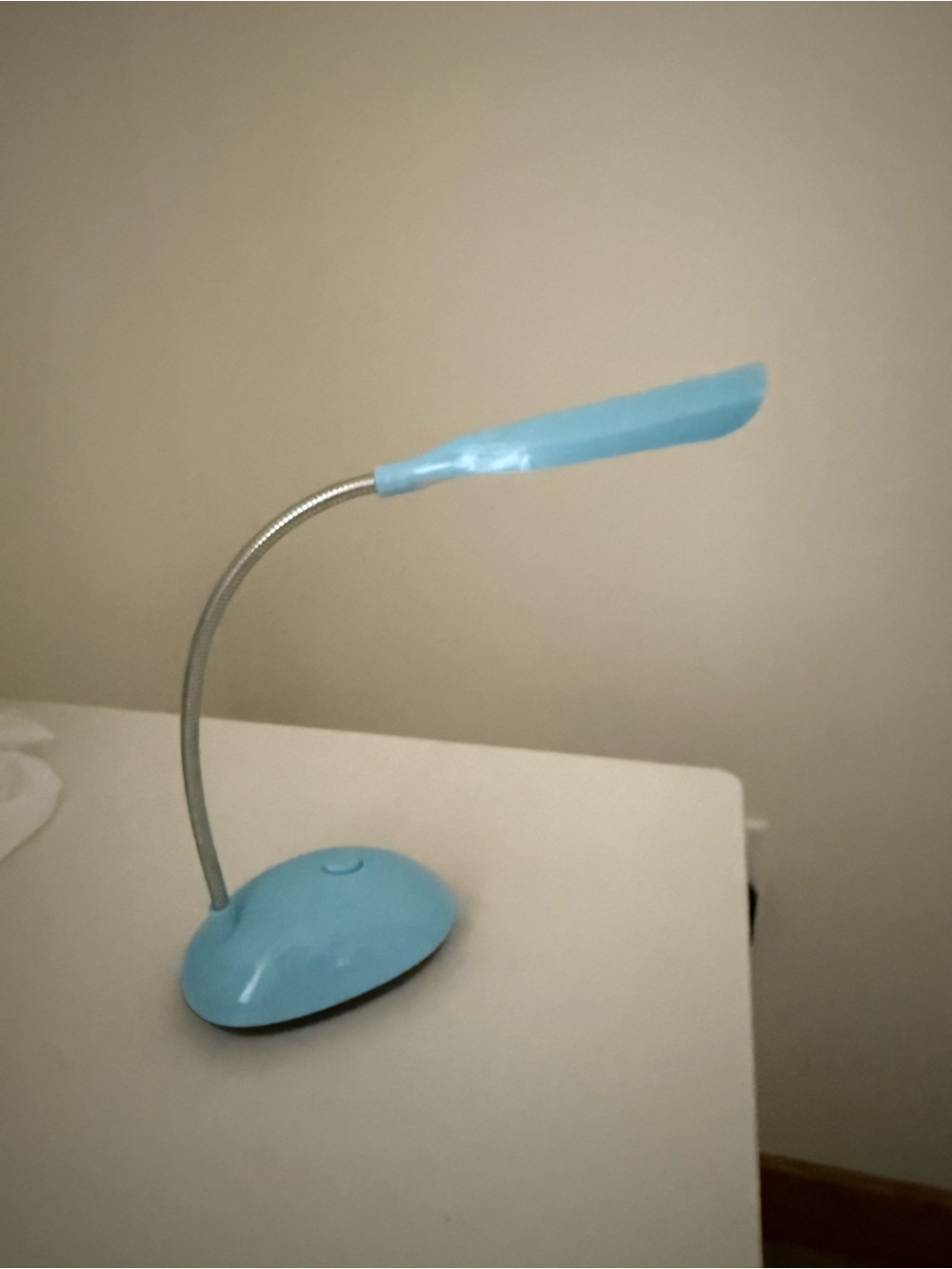 Blue Flexible LED Desk Lamp - Compact Home Task Light